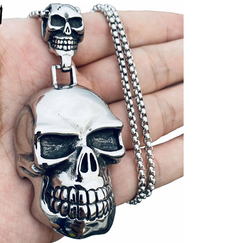 Collana unica uomo acciaio - collana,