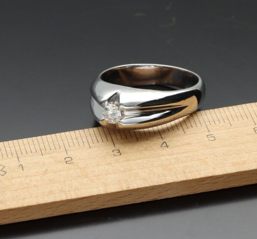 Anello solitario uomo - uomo, in