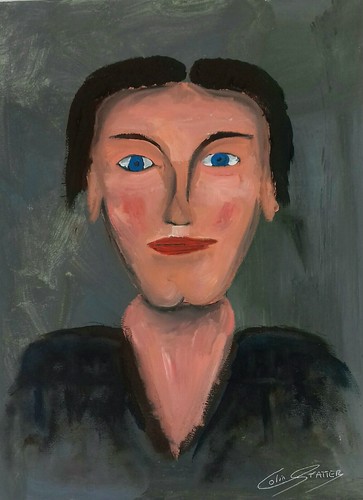 Quadro ritratto olio - , su