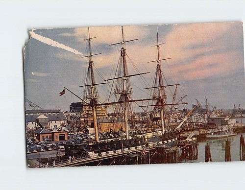 Cartolina uss constitution - cartolina,
