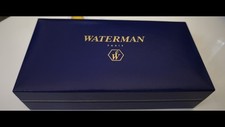 Set stilografica e penna a sfera Waterman 18K vintage da collezione.
