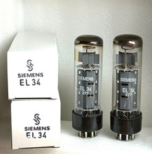 2 x Röhre Siemens EL34 6CA7