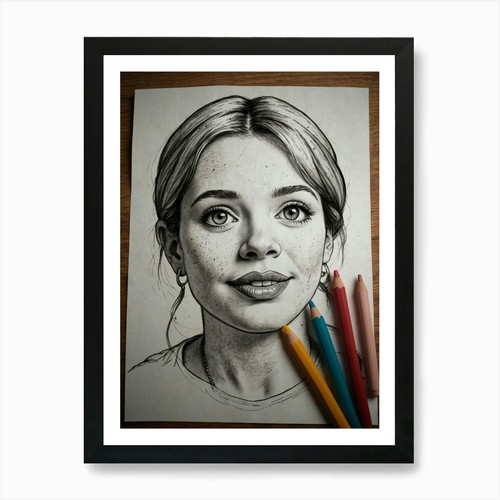 Ritratto ragazza stampe - ragazza,