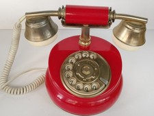 telefono vintage anni 70 in bachelite rossa