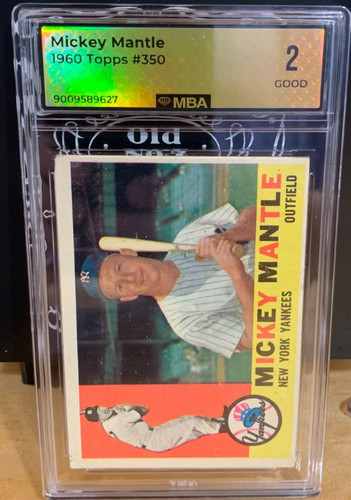 1960 topps 350 mickey mantle - topps,