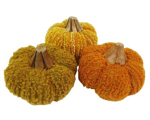 Zucca tessuto 5x9x7 addobbi - zucca, 12,5x9x7