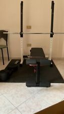 Palestra completa con Bilanciere, Manubri, Rack (panca piana,squats) Panca piana