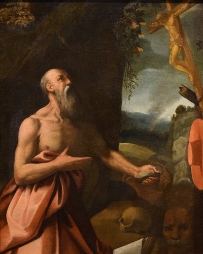 Dipinto antico san - dipinto, girolamo
