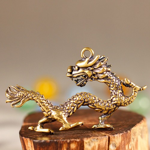 Drago bronzo ornamento - drago,