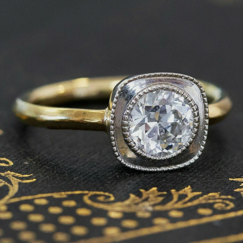 Anello antico solitario - , stile