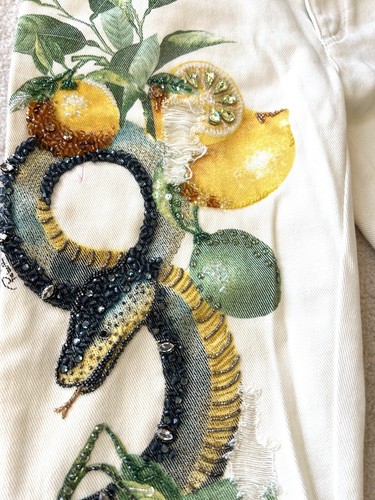 Jeans roberto cavalli - cavalli, ricamato