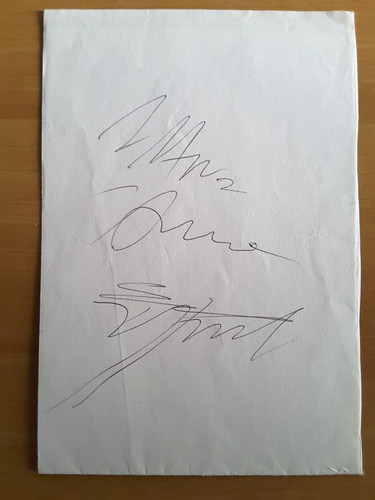 Autografo firmato eros - ,