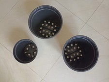 Vasi in plastica da vivaio, fiori contenitore per piante varie misure nuovi 20pz