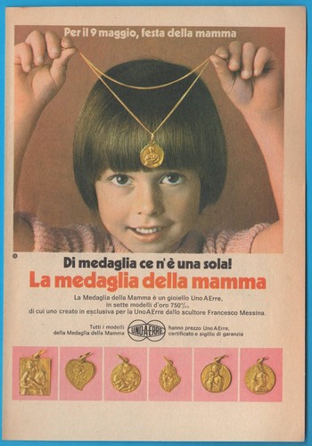 Unoaerre medaglia mamma 1971 - medaglia,