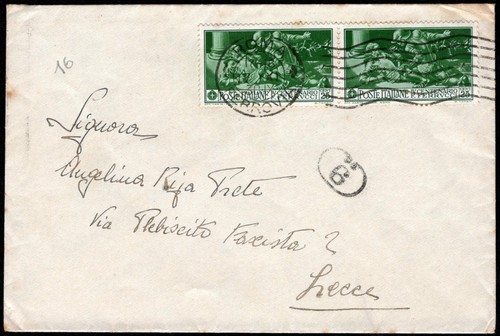 1930 lettera per lecce resa - -,