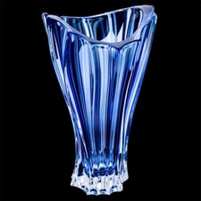 Vaso 12" Cristallo Vetro Blu