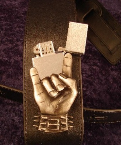 Rebel guitar strap accendino - guitar,