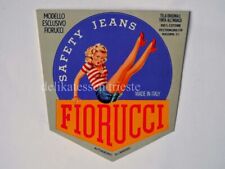 FIORUCCI JEANS PIN UP etichetta label ADESIVO STICKER originale vintage 3 