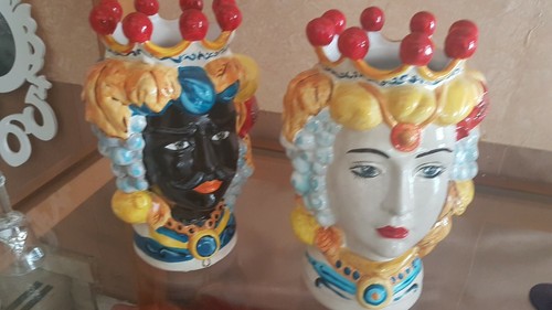 Coppia teste moro siciliana - teste,