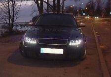 FARI LED DIURNI DAYLINE AUDI A4 B5 NERI DAYLIGHT DAL 1994 AL 09//2001  RESTYLING