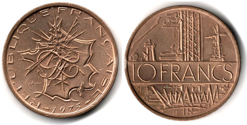 Francia francs 1975 - francia,