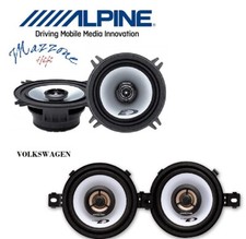 ALPINE KIT 4 CASSE ALTOPARLANTI 13cm per VW GOLF II 2 1983>1992 ANTE/PORTE AUTO