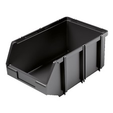 Contenitore a Bocca di Lupo Box minuteria per Magazzino viti grande piccolo nero