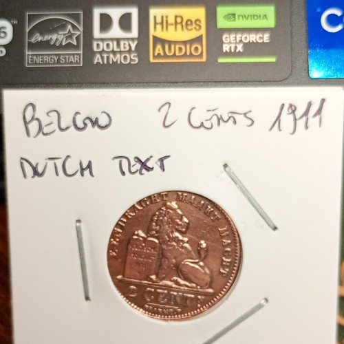 Moneta belgio centimes 1911 - belgio, 2
