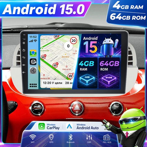 64gb per fiat 500 2007 - 4+64gb,