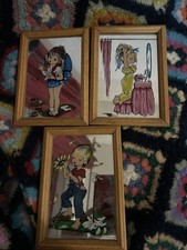 Set tris piccoli specchi mirror da cameretta vintage anni 70/80 bambine CS25