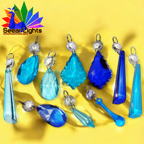 Lampadario teal blu - lampadario,