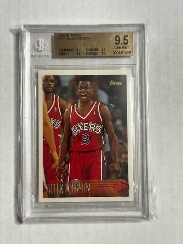 Topps 1996 allen iverson - topps,