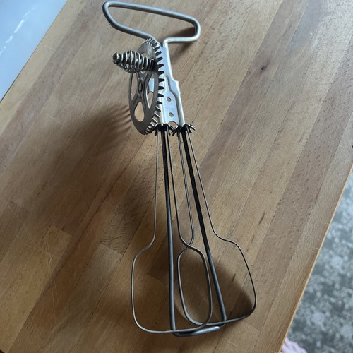 Vintage hand whisk egg cake - vintage,