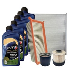 Kit Tagliando Renault Clio IV Captur 1.5 DCI Dacia Sandero II Filtri 5 Olio 5W30