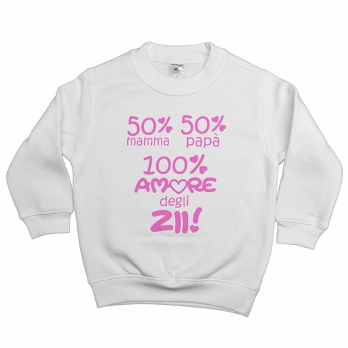 Felpa bambina mamma 50 - felpa, 50%