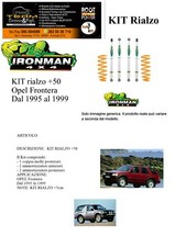 Kit rialzo off road IRONMAN for Frontera Opel dal 1995 al 1999  +5 cm 