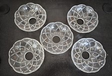 5 pz Bobeche in cristallo