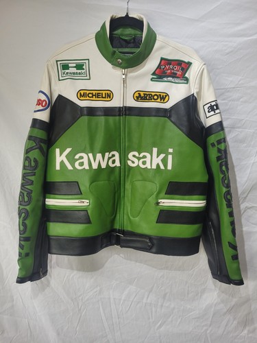 Giacca moto corsa kawasaki - giacca,