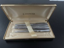 Parker Arrow Set Completo Penna Stilografica Roller Sfera Matita Fountain Pen