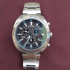 Orologio Citizen Attesa E610 Titanio Quadrante Nero Cronografo Tachimetro Sport