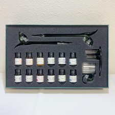 Berlan penna vetro cristallo arcobaleno 3V 4F pittura #4d5f76