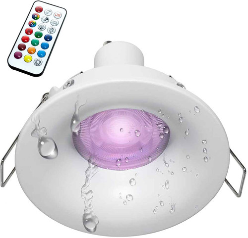 Faretto led cromoterapia gu10 - led,