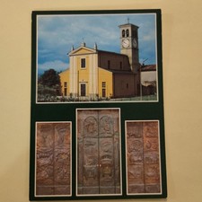 S. DAMIANO PC - CHIESA - PORTE - CARTOLINA A COLORI SCRITTA - SENZA FRANCOBOLLO