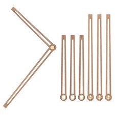 Kit Lancette Orologio, 4 Set di Parti di Mano Orologio in Legno per Orologio da 14 Pollici, D2