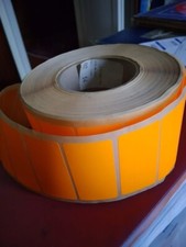 ETICHETTE ADESIVE formato 3,5 x 7,5 cm ROTOLO DI ORIGINARI 100MT COMPLETO AL 99%