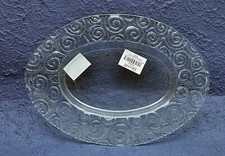 VASSOIO  PIATTO  IN VETRO   DA DECORARE  OVALE COD. KG59A DECOUPAGE