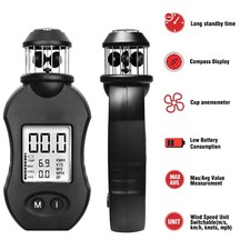 Anemometro coppa vento portatile digitale velocità vento tester volume velocità aria