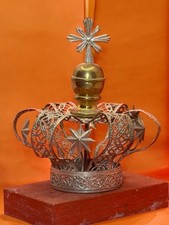 Corona imperiale ottone Madonna rosario statua sacra Maria statua  4,7 cm