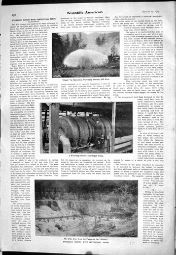 Vecchia pompa centrifuga
