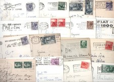 LOTTO - DI 50 CARTOLINE CON ANNULLO MECCANICO A TARGHETTA PUBBLICITA'-VEDI DESCR